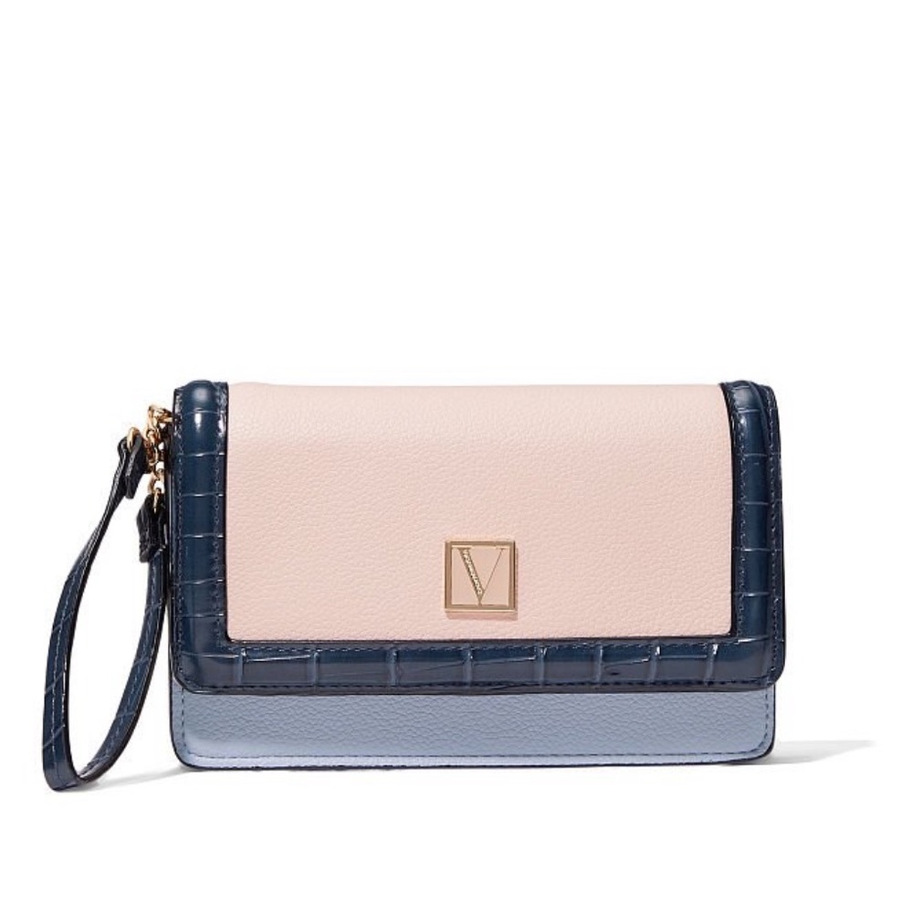 VS LIMITED EDITION PASTEL pink and blue Cellphone Wallet Wristlet